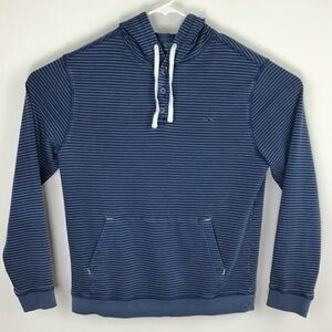 Vineyard Vines Blue Striped Hooded Pullover